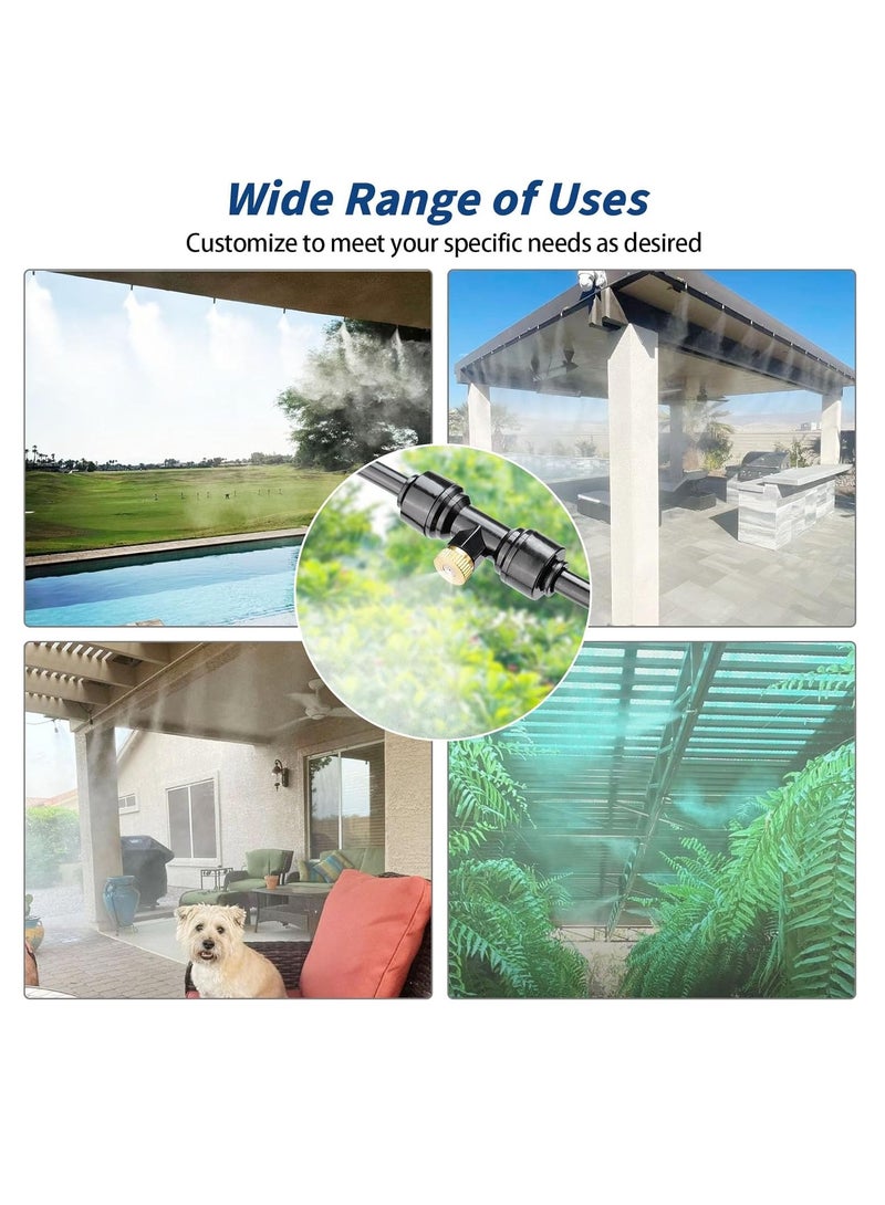 general Misters for Outside Patio, 50ft (15M) Misting Line + Filter + 23 Brass Misting Nozzles +Brass Adapter(3/4") Misting System for Garden, Greenhouse, Trampoline and Chicken Coop - Image 4