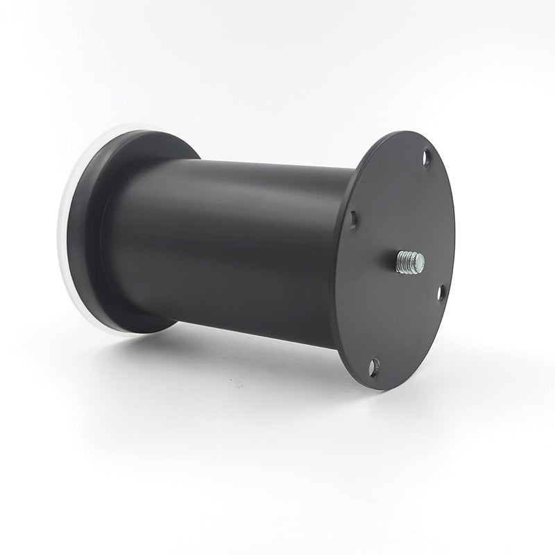 VMD SS 4 X 50 mm X 2 mm HEVY Plate Black MATT Finish Round Model Furniture Sofa Bed cabinat Legs Pack of 4 - Image 5