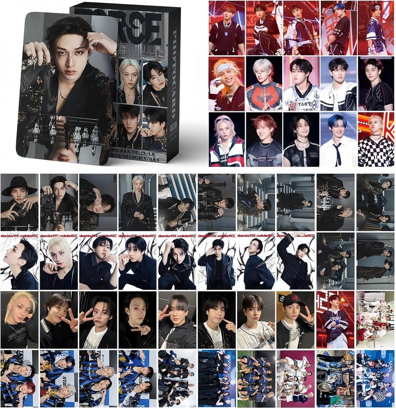 PYAJUU 4Pack/364Pcs Stray Kids Photocard Set KPOP Straykids DO IT Album Cards FORCE Photocards GIANT Post Cards 2026 Season's Greetings Merch Gift for STAY 220PCS LOMO and 144PCS Stickers - Image 4