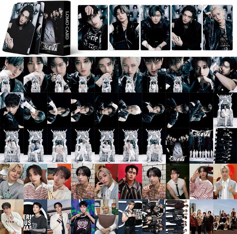 PYAJUU 4Pack/364Pcs Stray Kids Photocard Set KPOP Straykids DO IT Album Cards FORCE Photocards GIANT Post Cards 2026 Season's Greetings Merch Gift for STAY 220PCS LOMO and 144PCS Stickers - Image 5
