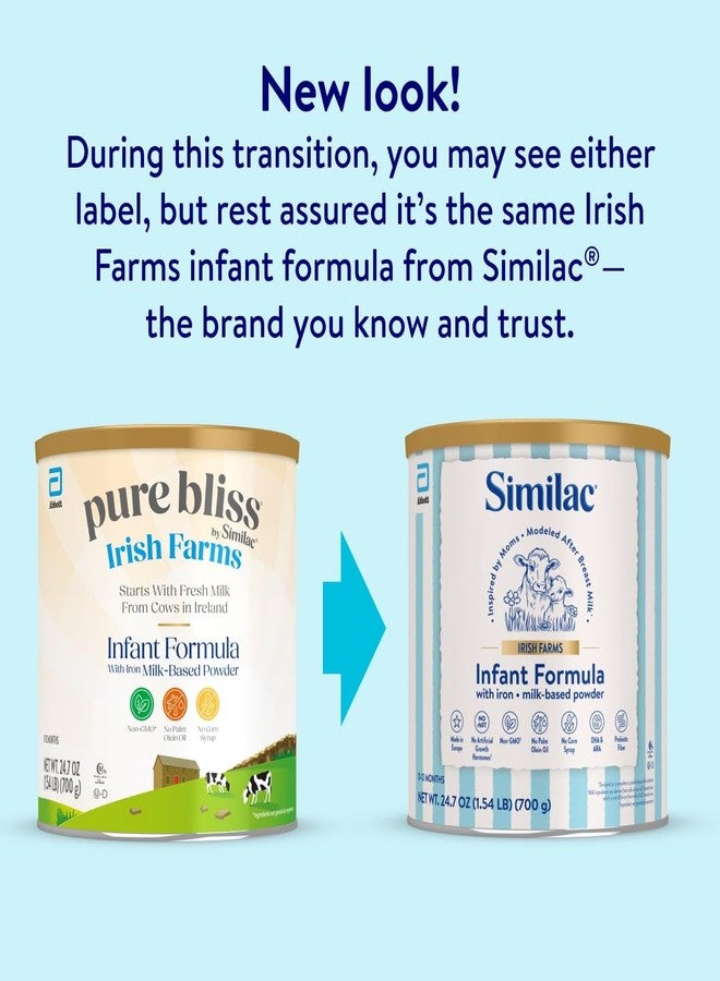 Similac Irish Farms, Easy-to-Digest Baby Formula, Infant Formula, 0-12 Months, 24.7-oz Can - Image 1
