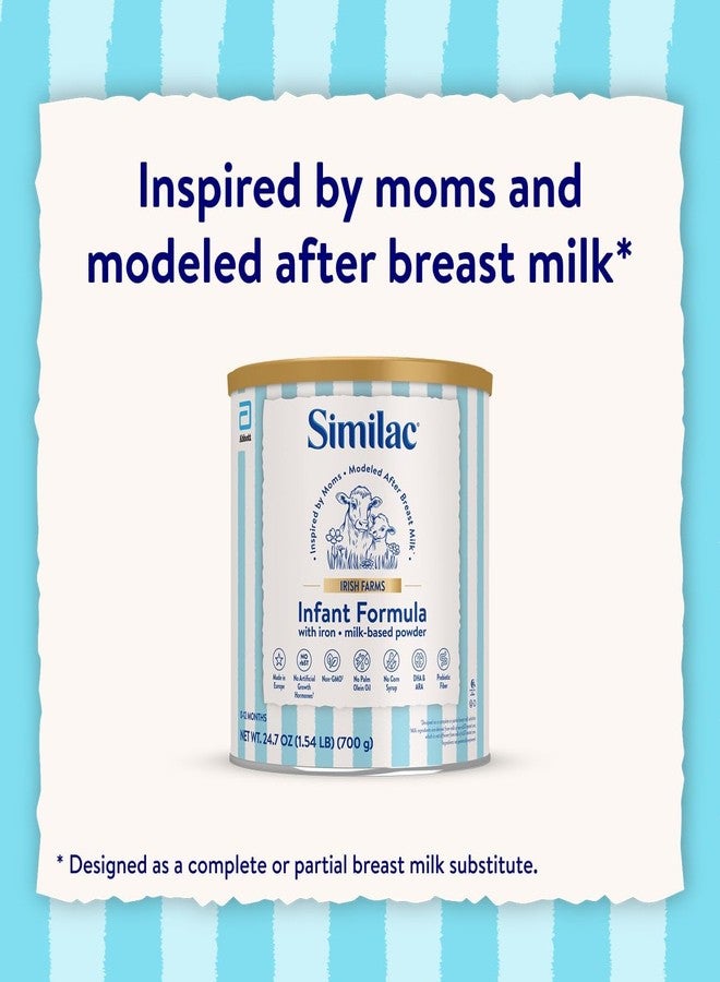 Similac Irish Farms, Easy-to-Digest Baby Formula, Infant Formula, 0-12 Months, 24.7-oz Can - Image 5