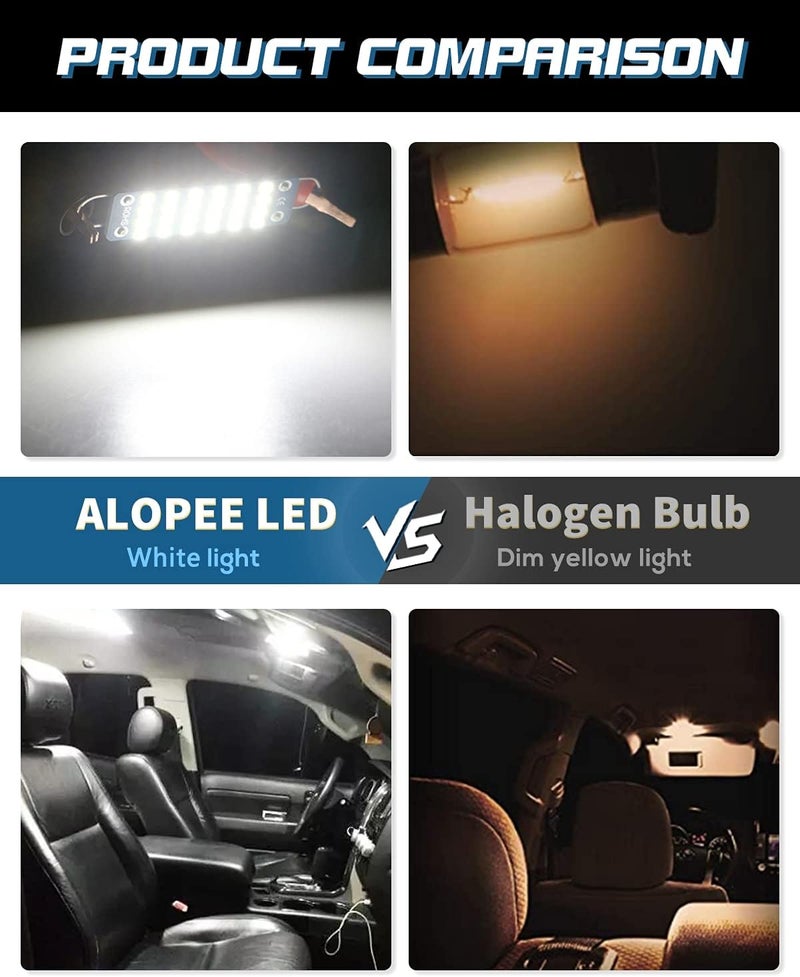 Alopee 6pcs 561 LED Bulb Bright White 6500K - Image 5