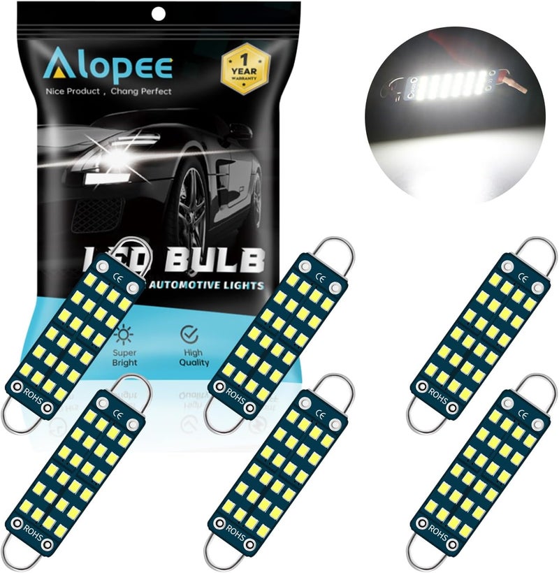 Alopee 6pcs 561 LED Bulb Bright White 6500K - Image 1