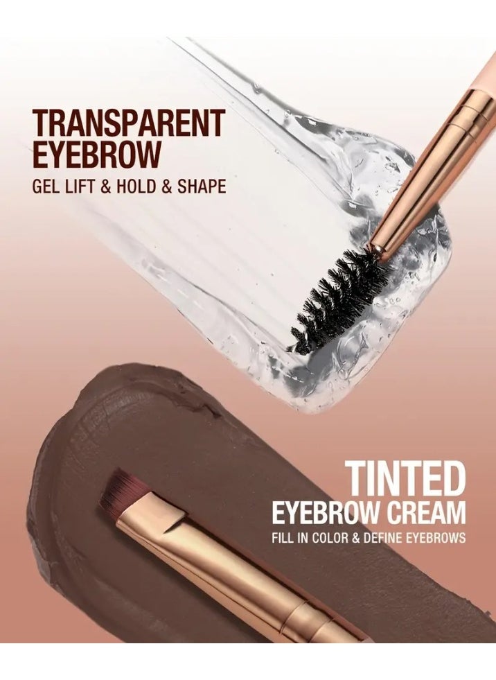 O.TWO.O O.TWO.O Waterproof 24H Eyebrow Cream & Wax Set Natural Formula | Long-Lasting Hold | Ultra-Thin Slanted Brush for Precision All-Skin Types Concealer & Brow Shaping Gel[03]  - Image 3