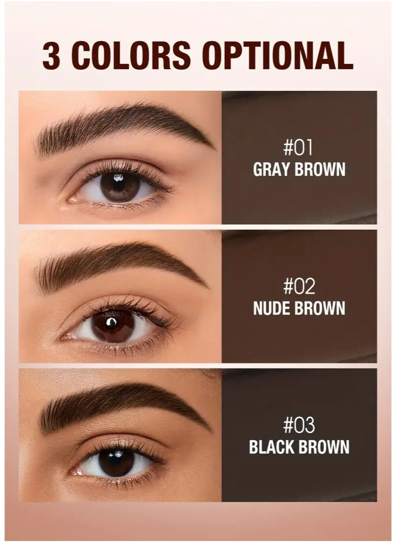 O.TWO.O O.TWO.O Waterproof 24H Eyebrow Cream & Wax Set Natural Formula | Long-Lasting Hold | Ultra-Thin Slanted Brush for Precision All-Skin Types Concealer & Brow Shaping Gel[03]  - Image 2