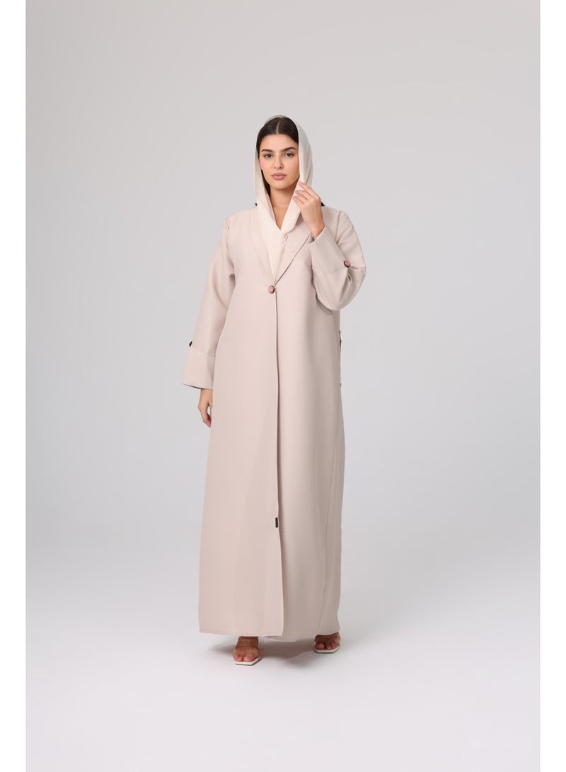 اكسا عباية قصة واقفة تصميم بليزر - Image 1