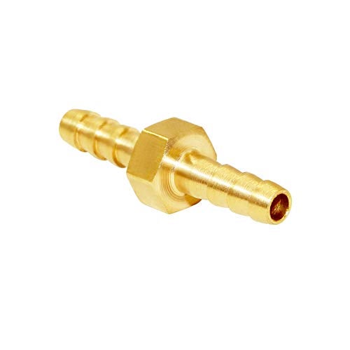 JoyTube Brass Hose Barb Fitting Metals Splicer Mender, 3/16" Barb Hose Union Fuel Gas Water Air (Pack of 12) - Image 3