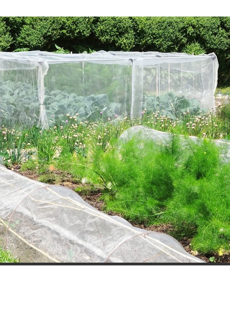 SYOSI - Insect Netting Mesh, Garden Netting Protection Vegetable Net Plant Protect Netting Grow Tunnel Insect Protect Netting for Plant Fruits Flowers Crops(2.5M*6M) - Image 1