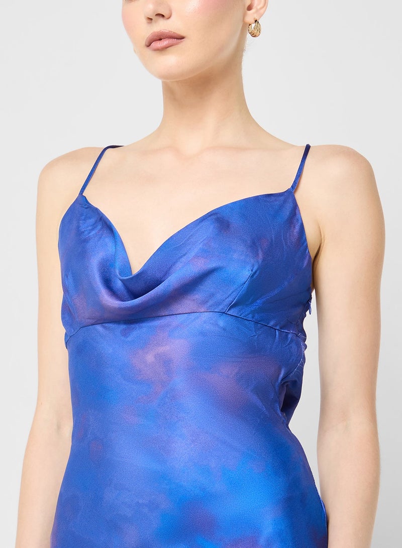 جينجر فستان ساتان بحمالات رفيعة - Image 4