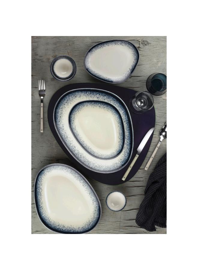 Kutahya Starry Dreams Porcelain Flat Plate Blue and White 30cm BNGLX30DU890004 - Image 2