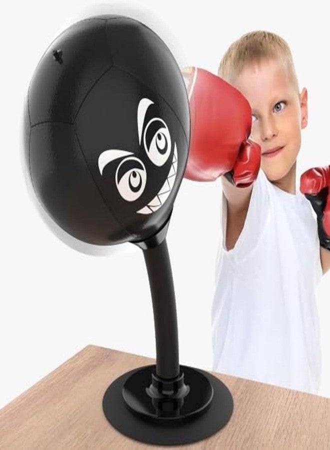 ETONWALL Desktop Punching Bag - Stand Alone Stress Relief Toy with Heavy-Duty Suction & Spring - Funny Office Gift for Coworkers, Men, Boys, and Teens - Stress Buster Desk Toy - Image 1