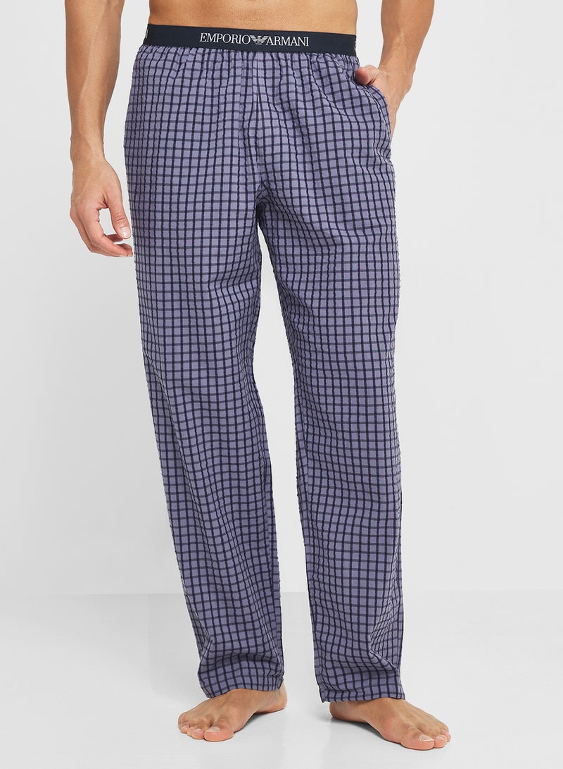 امبوريو ارماني بيجامات مطبوعة بشعار - Image 1