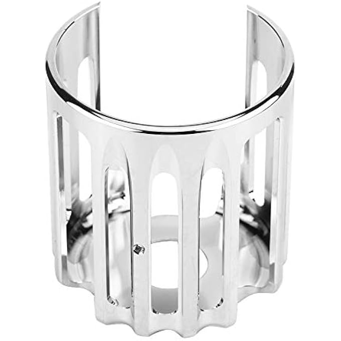 rayihni Motorcycle Oil Filter Cover CNC Aluminum Alloy Universal Fit for All with Chrome Finish Reusable for Multiple Oil Changes - Image 4