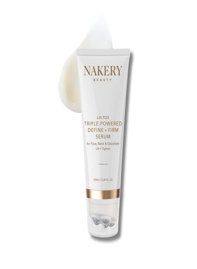 Nakery Lift-Tox Define & Firm Face Tightening Treatment with NAD+ & Collagen Booster, Neck & Jawline Roller for Sagging Skin, Lifting Wrinkles, Jowls, Crepey Texture, Firming for Women 50+ - Image 1