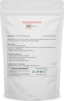 mGanna 100 Natural Rose ClayPink Kaolin Clay Powder 05 Lbs 227 g for Creams Face Masks and Soap Making - Image 2