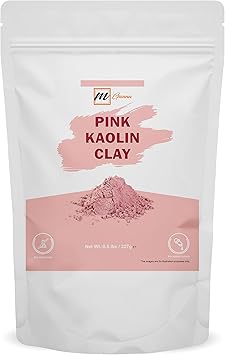 mGanna 100 Natural Rose ClayPink Kaolin Clay Powder 05 Lbs 227 g for Creams Face Masks and Soap Making - Image 1