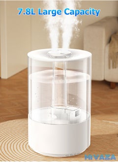 Mi VAZA 7.8L Double Spray Air Humidifier - Large Capacity Essential Oil Diffuser - Moisturizing Machine - Fragrance Diffuser  - Image 2