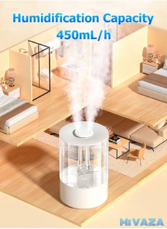 Mi VAZA 7.8L Double Spray Air Humidifier - Large Capacity Essential Oil Diffuser - Moisturizing Machine - Fragrance Diffuser  - Image 4