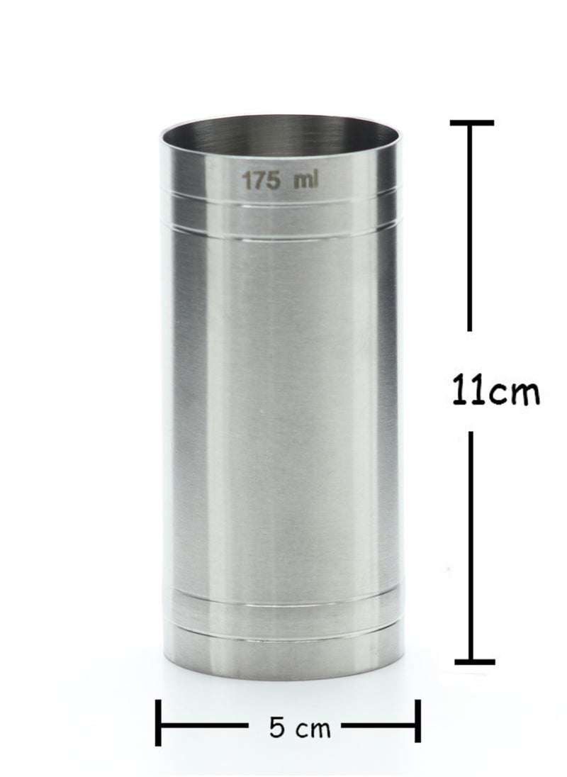 BarPros Stainless Steel Measuring Cup, Thimble Cylinder Shape, Measuring Wine Glass, Bar Accessories 175ml  - Image 2