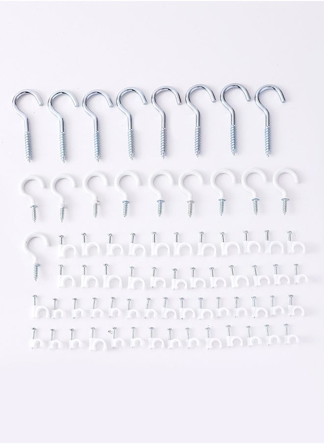 LAWAZIM - 71-Piece Hooks & Cable Clips Kit - Image 1