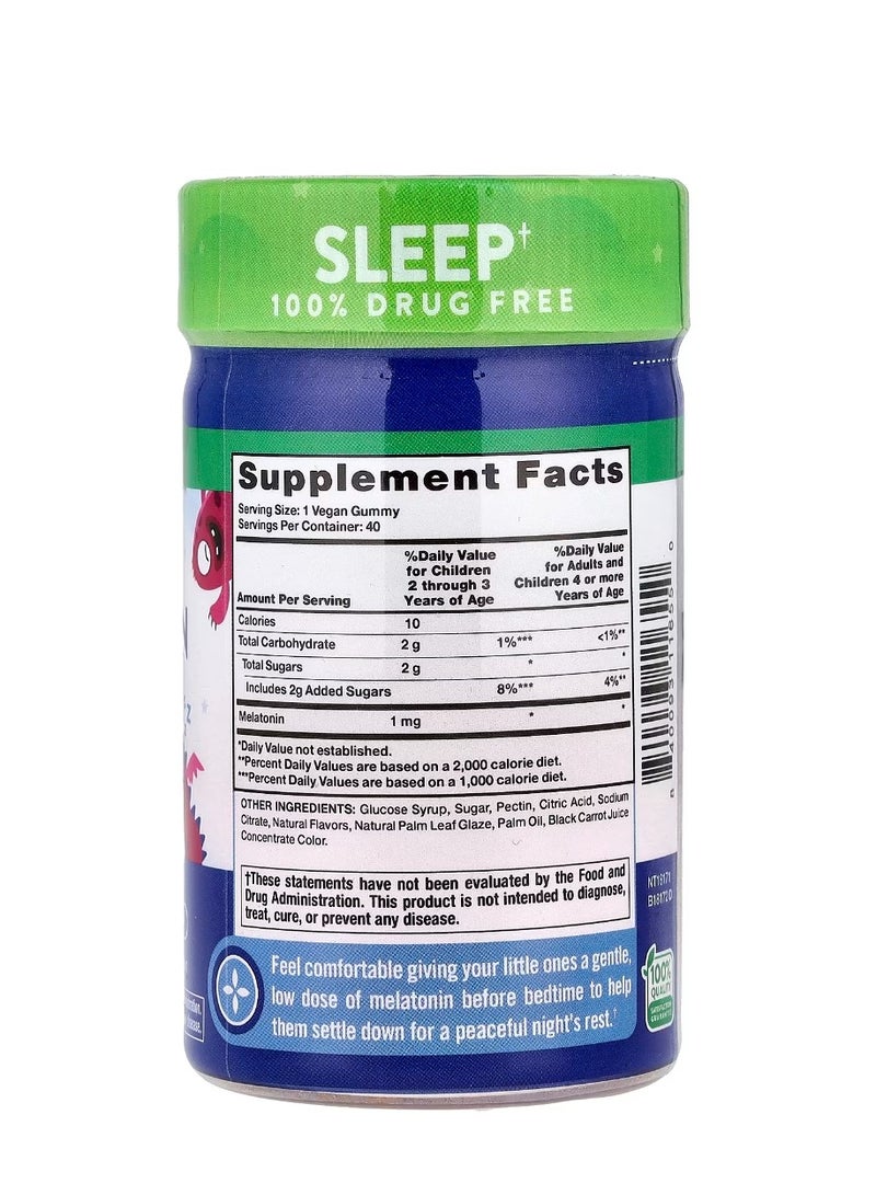 Nature's Truth Just 4 Kidz, Sleep Melatonin Gummies, Delicious Cherrylicious, 40 Gummies (1 g per Gummy) - Image 2