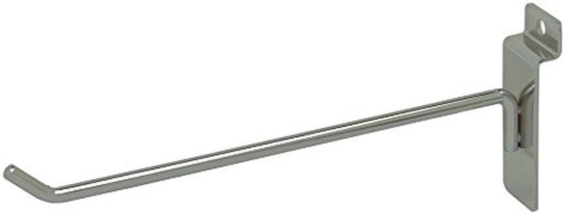 Econoco 8” Slatwall Deluxe Hooks, Slatwall hooks, Display Hooks For Panel, Chrome (Pack of 96) - Image 2