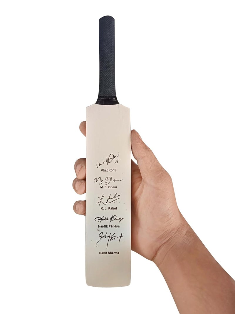 Frixan Miniature Bat Indian Cricketer Printed Autograph Pack of 5 (Not Original) for Show Piece and Gift Purpose Souvenir Bat (They Can't be Used for Paying Cricket) - Image 2