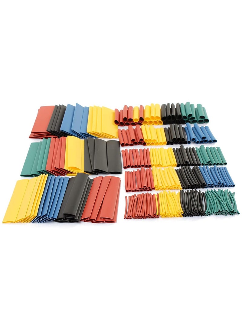 Jubapoz Jubapoz Heat Shrink Tubing 328pcs Wire Wrap Cable Sleeve Assortment Ratio 2:1 Electric Insulation Tube - Multicolor - Image 1