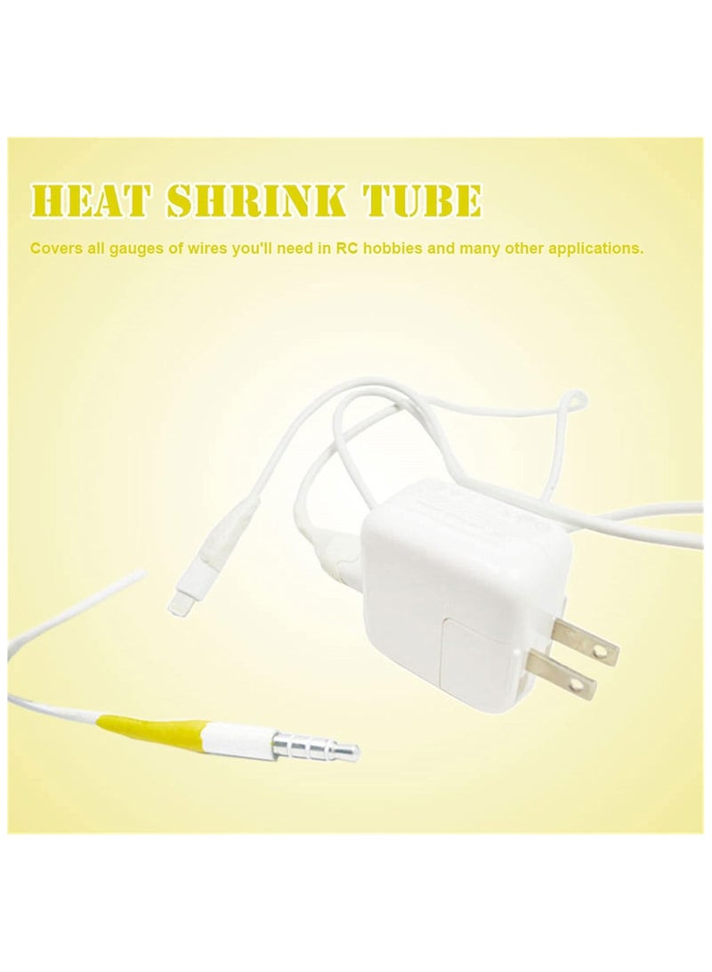 Jubapoz Jubapoz Heat Shrink Tubing 328pcs Wire Wrap Cable Sleeve Assortment Ratio 2:1 Electric Insulation Tube - Multicolor - Image 2