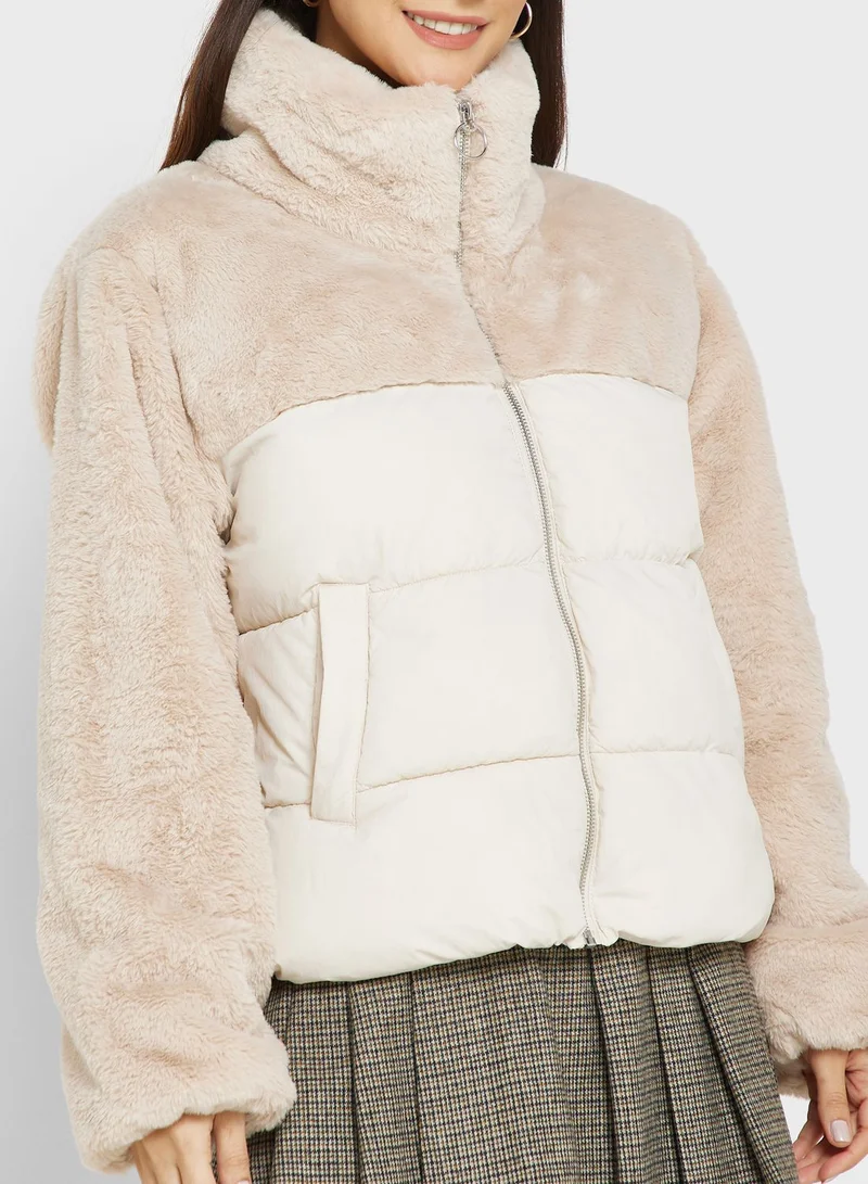 ONLY High Neck Puffer Jacket