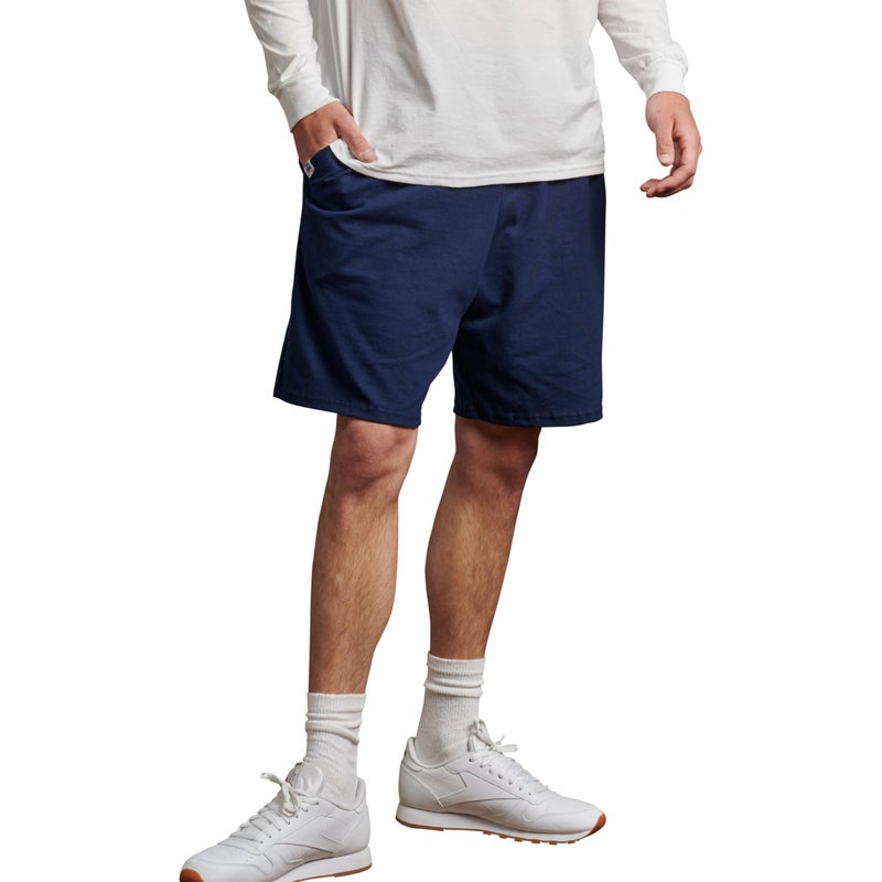 Russell Athletic Men's Cotton Baseline Short with Pockets, J. Navy, X-Large - Image 1