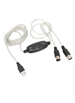 محول كابل USB MIDI إلى محول لوحة مفاتيح الموسيقى للكمبيوتر الشخصي كابل محول واجهة USB إلى لوحة مفاتيح الكمبيوتر الشخصي MIDI - pzsku/Z61DE9C24441AFBCA0321Z/45/_/1735044711/43b31a4d-74fa-48fe-ad26-a11e6e16cc7d