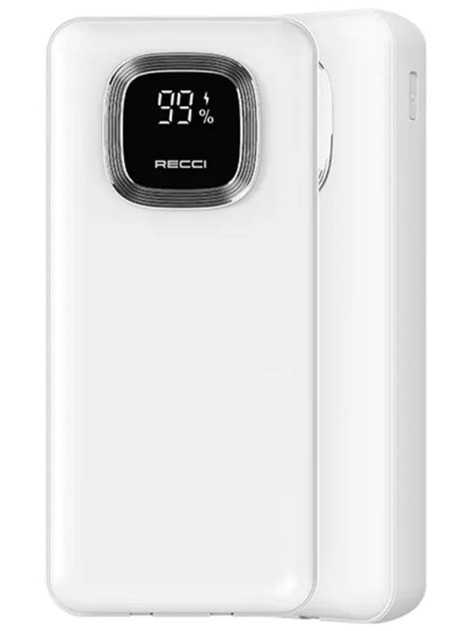 ريتشي باور بانك ريتشي RPB-P17 بسعة 20000 مللي أمبير | شحن سريع 22.5 واط | كابلات مدمجة Type-C وLightning | منافذ متعددة