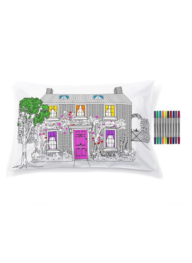 eatsleepdoodle Coloring Pillowcase, Home Decorator  - Image 1
