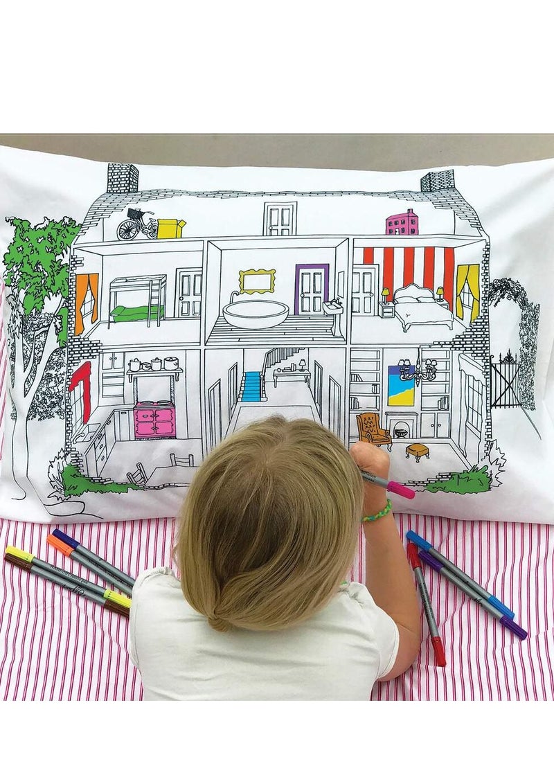 eatsleepdoodle Coloring Pillowcase, Home Decorator  - Image 3