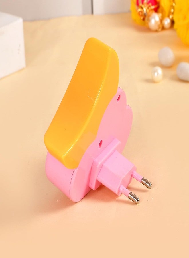 أسينشين مصباح ليلي يعمل بالكهرباء من أسينشن، وردي، على شكل قمر - Image 3