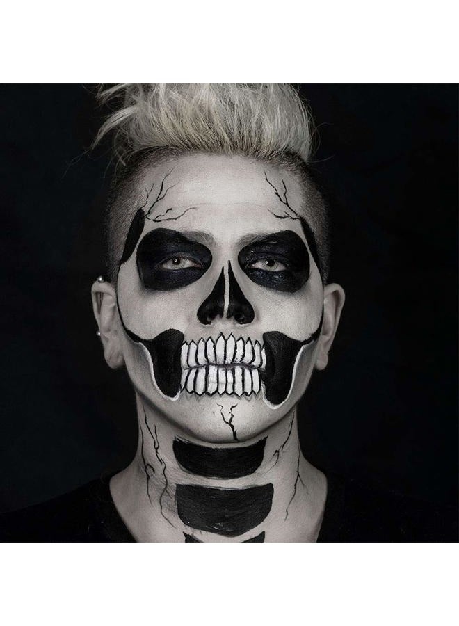 mehron أطقم مكياج شخصية مميزة | أطقم مكياج للهالوين وكوسبلاي | مصنوعة في الولايات المتحدة الأمريكية | طقم كامل | يتضمن جميع الأدوات والتعليمات حول كيفية إنشاء المظهر | (هيكل عظمي) - Image 3