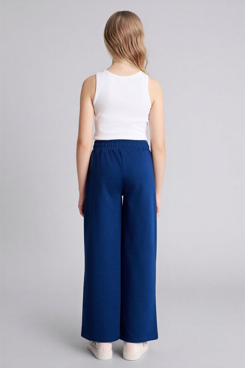 DeFacto Blue Girl Wide Leg Trousers Casual - Image 5