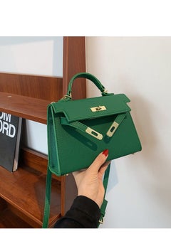 Loquat Women's Satchel Handbag Shoulder Handbag 19*7*21cm Green  - Image 2