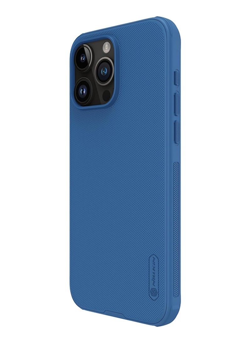 Nillkin Super Frosted Shield Pro Matte cover case for iPhone 15 Pro Max 6.7 - Blue - Image 4