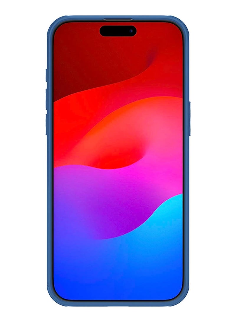 Nillkin Super Frosted Shield Pro Matte cover case for iPhone 15 Pro Max 6.7 - Blue - Image 5