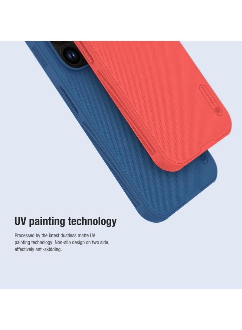 Nillkin Super Frosted Shield Pro Matte cover case for iPhone 15 Pro Max 6.7 - Blue - Image 2