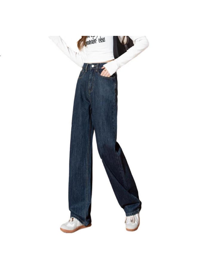 TonLion Women'S High Waist Wide Leg Jeans Loose Fit Retro Pants Grey Blue/Second Batch 27 - Image 3