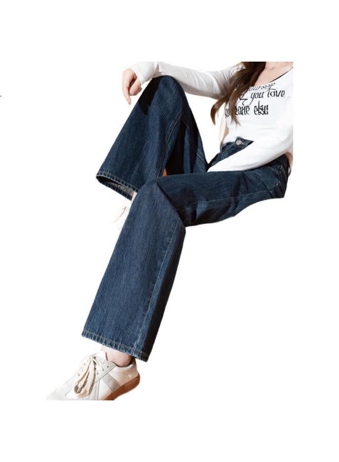 TonLion Women'S High Waist Wide Leg Jeans Loose Fit Retro Pants Grey Blue/Second Batch 27 - Image 1