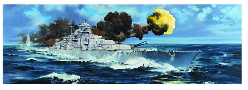 Trumpeter 1200 1941 German Bismarck Battleship - Image 4