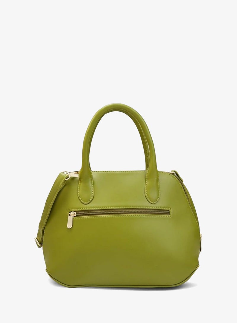 Caprese ZETA SATCHEL MEDIUM OLIVE QUILTED WOMEN'S HANDBAG - Image 4