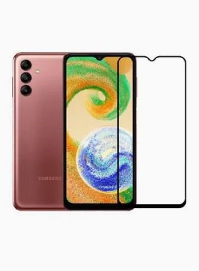 Samsung Galaxy A04s Screen Protector – Premium Edge to Edge Tempered Glass, High Transparency, Delicate Touch, Anti-Explosion, Smooth Arc Edges, Easy Installation,