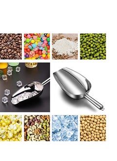 NIBEMINENT Ice Scoop, Stainless Steel Scoop for Freezer Popcorn Machine Maker Candy Flour Spoon Shovel Cream Kitchen Bar Wedding Party Sliver  - Image 4