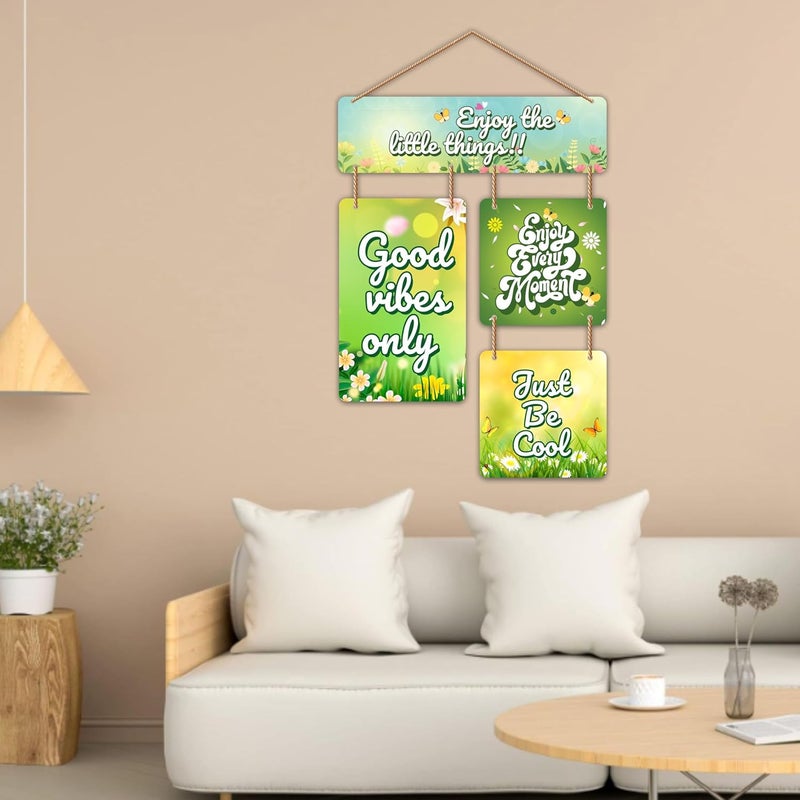 NIVARA NIVARA Wall Hanger Handmade MDF Wooden Art Enjoy Every moments Theme EcoFriendly Home Office Dcor 12 x 21 Inch  - Image 2
